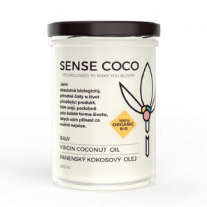 Sense Coco Raw BIO panenský kokosový olej 400 ml - kokosovy olej